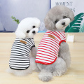 Wholesale Pet Cat Dog  Striped Vest Pet Summer Clothes All-Cotton Pet Vest